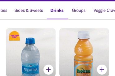 That taco bell near me has aquafina bottle water listed as limited time