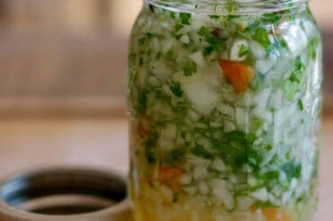 Belize hot pepper onion sauce