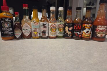 My fridge lineup, plus the "to be opened"