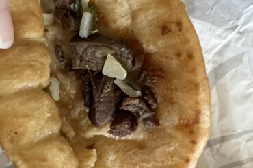 Cheesy steak street chalupa