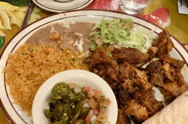 Carnitas Plate.