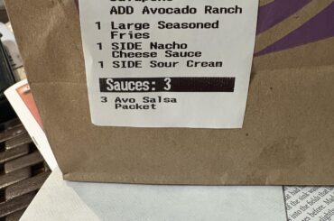 If this order looks familiar to you, I have bad news for you (ny)