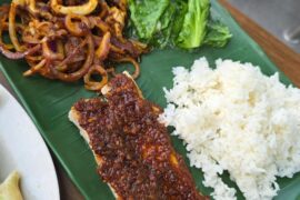 Sambal stingray and squid