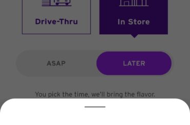 So when you are placing an order in store you can select to pick up at a later time. That option isn't available in the drive thru. I just figured it out since I always order drive thru.