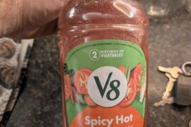 Can we just take a minute to appreciate the MVP that is spicy V8. Haven't changed or toned down the recipe since it came out in the 90s. Hasn't been shrinkflated.
