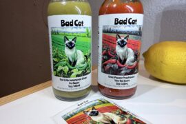 Some fermented hot sauces from New Mexico. Red one is a real zinger