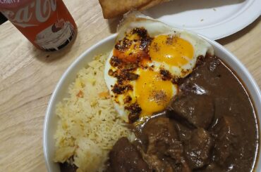 Mexican stew beef with chinese donuts
