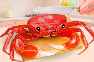 Catching And Cooking BEST EVER Spicy Miniature Chilli Crab - Singapore Style Recipe | Mini Kitchen