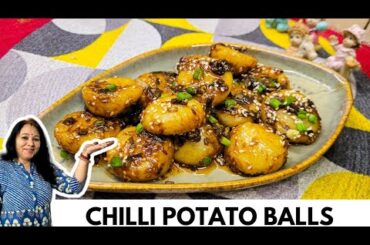 Chilli Potato Balls Recipe | Viral trending Korean Potato Balls Recipe | Potato Balls Recipe