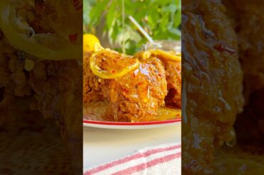 Hot Honey Lemon Pepper Fried Chicken Wings | kingcooks #recipe