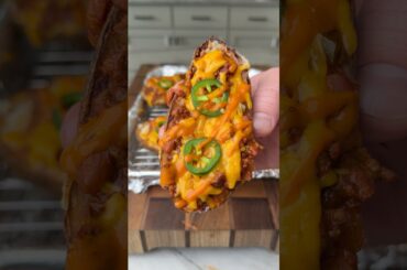 Chili Cheese Potato Skins | Chili Potato Recipe #food