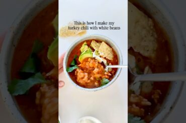 Creamy turkey chili with white beans