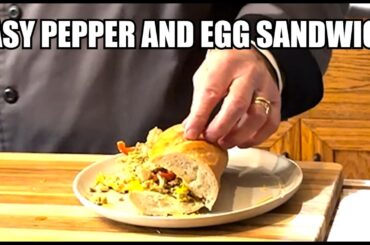 Easy Pepper and Egg Sandwich Recipe