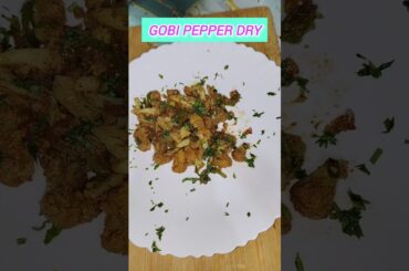 Califlower pepper dry | gobi pepper recipe #cooking #shorts