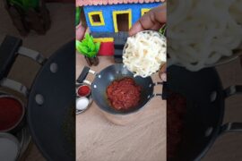 🤤Miniature Chili Garlic Maggi | #minicooking #trending #youtube #ytshorts #shortsfeed #shorts#viral