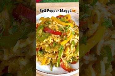 5 Minute Bell Pepper Maggi | Street Style Tasty Maggi Recipe #shorts #recipe #maggi #food #viral #yt