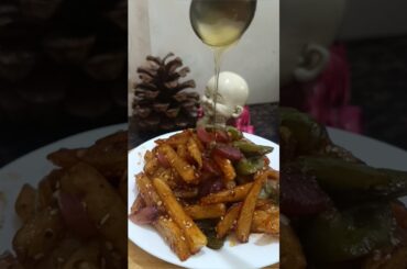 The Only Honey Chilli Potato Recipe You'll Ever Need🍯🔥#Shorts #Cooking #QuickSnack #Foodie #potato