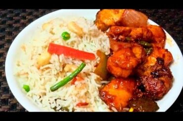 Restaurant Style Fried Rice & Chilli Chicken Recipe 😋 | Combo Lunch / Dinner Recipe