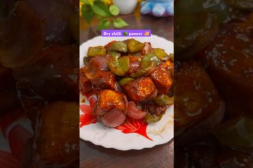 Street Style Dry Chilli Paneer 🧀🌶️ | Restaurant Style Paneer Recipe | 5 Min Recipe |#Shorts#viral