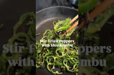 Green pepper stir-fry
