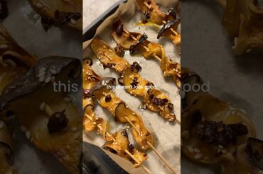 Chili Oil Mushroom Skewers