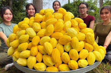 Amazing cooking green mango with chili sauce recipe