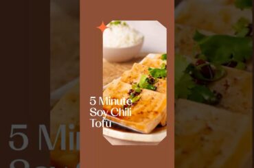 5 Minute Soy Chili Tofu Recipe