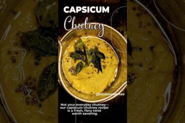 Healthy Capsicum Chutney in 60 Sec! Bell Pepper Chutney Recipe #chutneyrecipes #weightlossrecipe