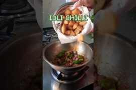 IDLI CHILLI RECIPE #shorts #viral #trending #snacks#desichinise #idli#restaurantstyle#foodie#recipe