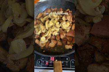 Garlic Pepper Pork with Mushrooms Recipe