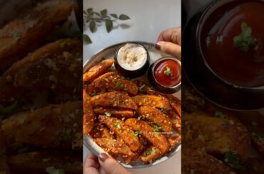 Butter Garlic Potato Wedges | Potato snack recipe #humbiharsehain #shortsfeed #viral