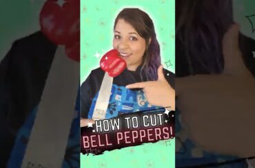 Easiest Way to Cut a Bell Pepper | #knifeskills #kitchentips #foodpreparation