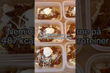 Chili corn carne mealprep på 487 kcal opskrift