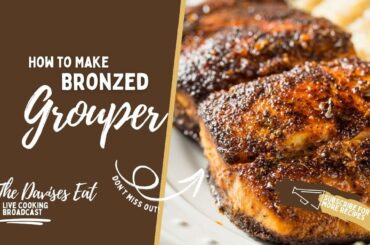 Bronzed Grouper Recipe with Cajun Rice and Banana Pepper Calamari