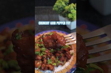Super Crispy Gobi Pepper Fry 🥦🔥 | Street Style Dry Recipe | #shorts #ytshorts #gobi