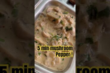 Mushroom Pepper Fry in 5 Minutes | Easy & Tasty Recipe 🍄🔥 #Shorts #MushroomPepper #MushroomFry