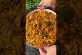 Spicy Chilli Maggi 🍝✨ Ultimate Twist😋 #ytshorts #maggi #recipe #spicyfood