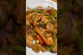 Weight Loss Soya Chilli 🥗🔥| High Protein Soya Chunks Recipe | Healthy Diet Dinner| No Maida #viral