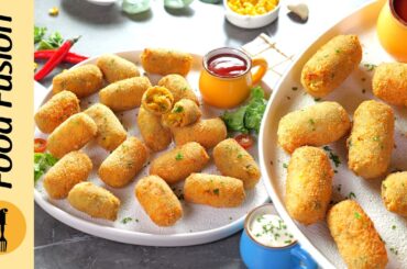Chilli Garlic Corn Croquettes Ramzan Special Recipe By Food Fusion