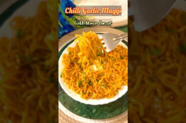 2 Minute Chilli Garlic Lemon Maggi 🍜 | Spicy Maggi Recipe | Easy Maggi Recipe #shorts#ytshorts#yt