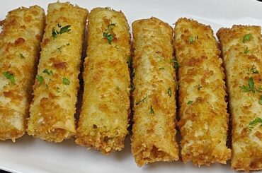 Afghani Chicken Roll | Cheesy Chicken Roll Recipe | Crispy Malai Chicken Roll