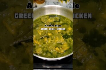 Andhra Style Green Chilli Chicken 🌶️ Spicy Chicken Recipe #shorts