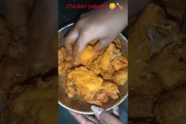 chicken pakoda 😋🍗...#shorts #chicken #pakoda #yummy #chili ..😋🍗👌🏻🤤:⁠-⁠)🐓#chickenrecipe #dailyvlog 🌄