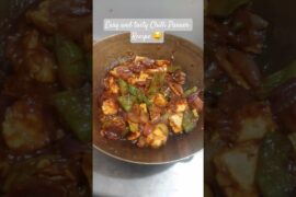Easy and Tasty Chilli Paneer Recipe 🤤😋🙂 #food #youtubeshorts #recipe #cooking #dailyvlog