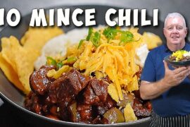 Beef and Bean Chili – Made with Chunks of lean Beef - No Mince