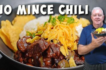 Beef and Bean Chili – Made with Chunks of lean Beef - No Mince