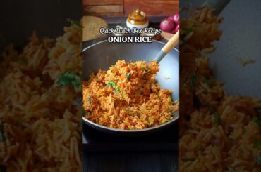 Onion Rice 🌿| Quick Lunch Box Recipe