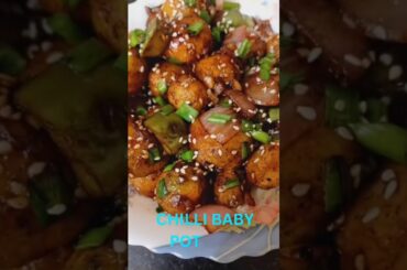 Chilli Baby Potato🥔🥔 #snacks #recipe #cooking #shorts #viral #ytshorts #trending @Dadikiidishes