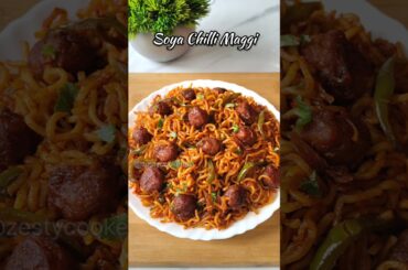 Soya Chilli Maggi 😍 #shorts #recipe #maggi #viral #snacks