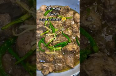 black pepper chicken 🤤|Recipe| #shots #cookingshorts